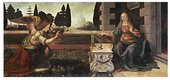 Леонардо да Винчи  Благовещение. Около 1472