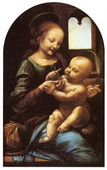 Леонардо да Винчи Мадонна Бенуа. Около 1478-1482