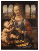 Леонардо да Винчи Мадонна Дрейфус. 1470-1475