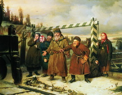 Перов В. Г. Сцена у железной дороги 1968
