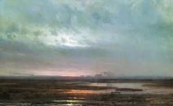 Саврасов А. К. Закат над болотом. 1871