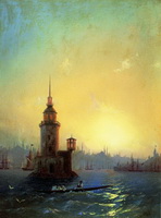 Айвазовский И. К. Вид Леандровой башни в Константинополе. 1848
