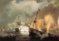Айвазовский И. К. Морское сражение при Наварине 2 октября 1827 года. 1846
