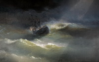 Айвазовский И. К. Корабль Мария во время шторма (1892)