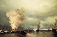 Айвазовский И. К. Морское сражение при Выборге 29 июня 1790 года. 1846
