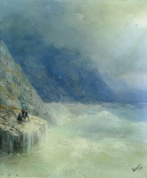 Айвазовский И. К. Скалы в тумане. 1890
