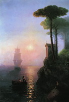 Айвазовский И. К. Туманное утро в Италии. 1864