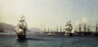 Айвазовский И. К. Черноморский флот в Феодосии. 1839