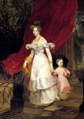 Брюллов К. П. Портрет великой княгини Елены Павловны с дочерью Марией (1830)