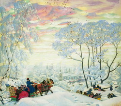 Кустодиев Б.М. Зима 1916